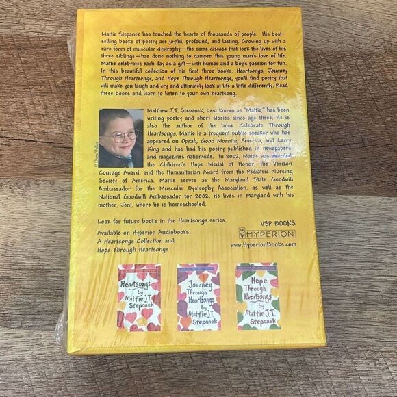 A Heartsongs Treasury 3 Book‎ Set-Mattie J.T. Stepanek Muscular Dystrophy Poetry - Picture 3 of 4